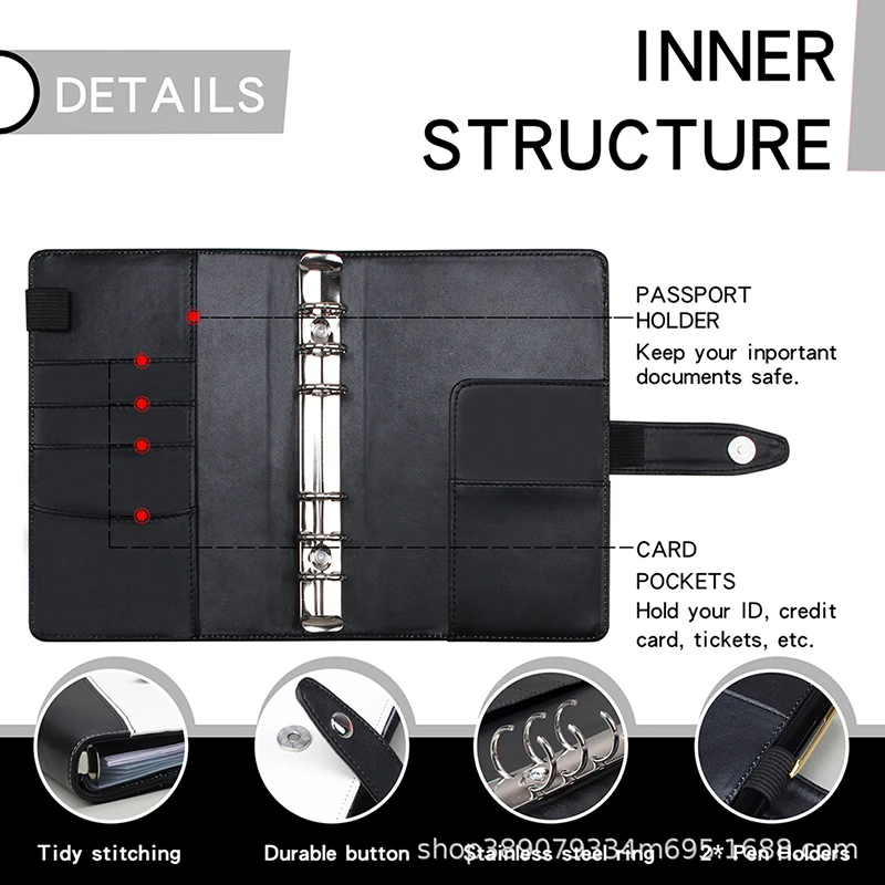 

New Pu Notebook Planner Organizer Binder Budget Envelope System Book Budget Handbook