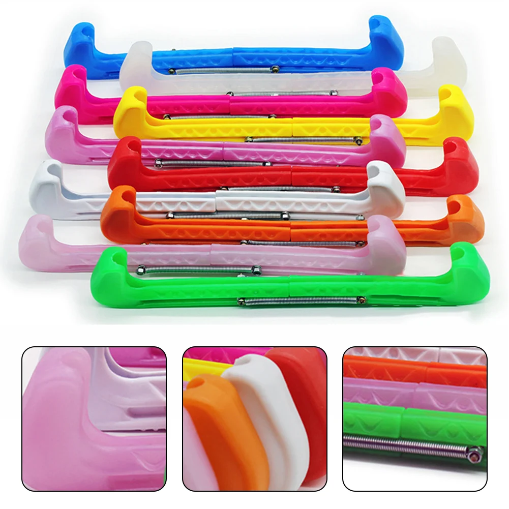 

1 Pair Blade Guard Easy Use Ice Hockey Skate Shoe Cover Tool Adjustable Spring Accessories Sports Parts Protective Portable