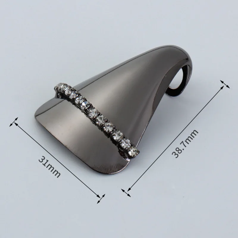 

20 Pointed Shoe Protection Cover Anti-kick Metal Wear Buckle Universal Invisible High-heeled Shoes Repair Decorative Shoe Flower