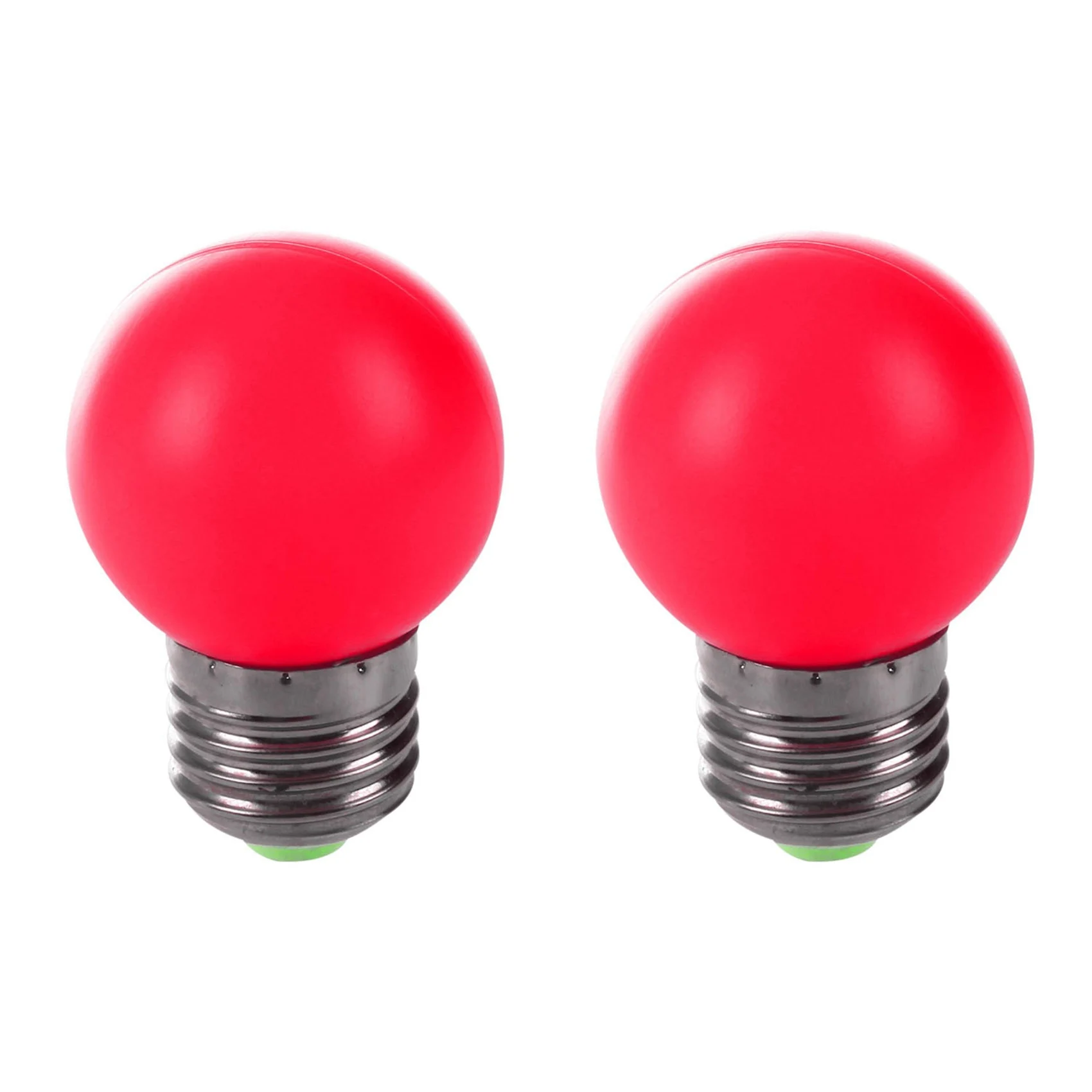 

2X E27 LED Light Warm Red Bulb Plastic Bulb (0.5W Power Red)