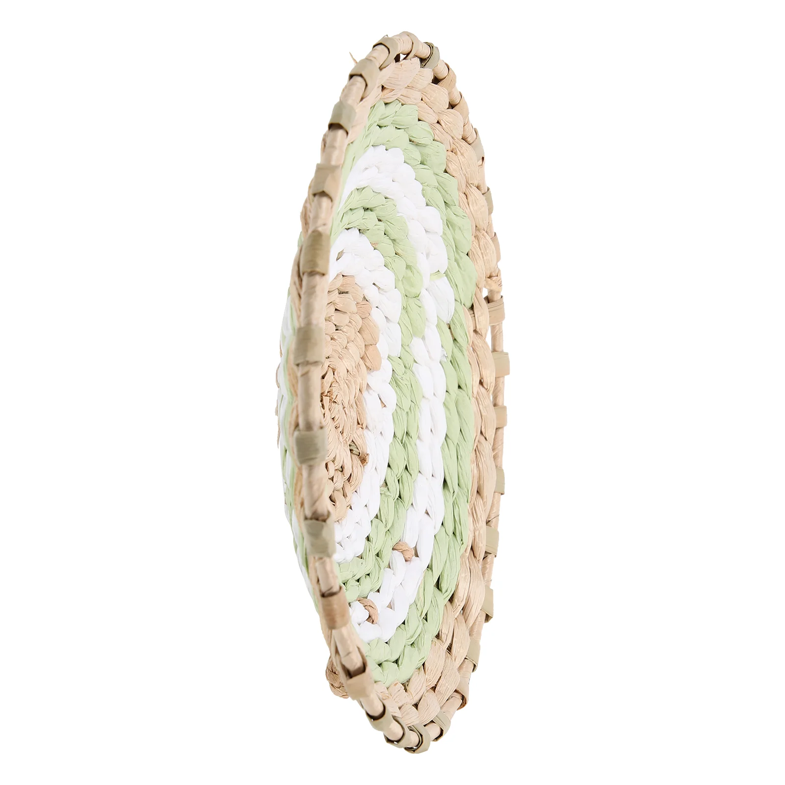 

Wall Basket Decor Woven Hanging Baskets Wicker Flat Seagrass Handmade Rattan Set Rustic Decoration Home Natural Round