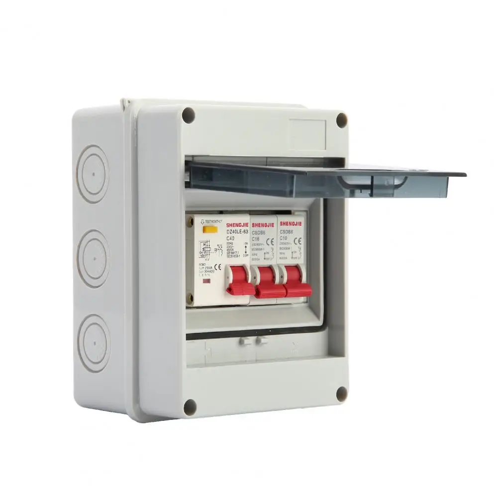 

Потребительский блок 40A RCD 16Amp 10Amp водонепроницаемый двухсторонний прозрачный корпус распределительная коробка автоматический выключатель...