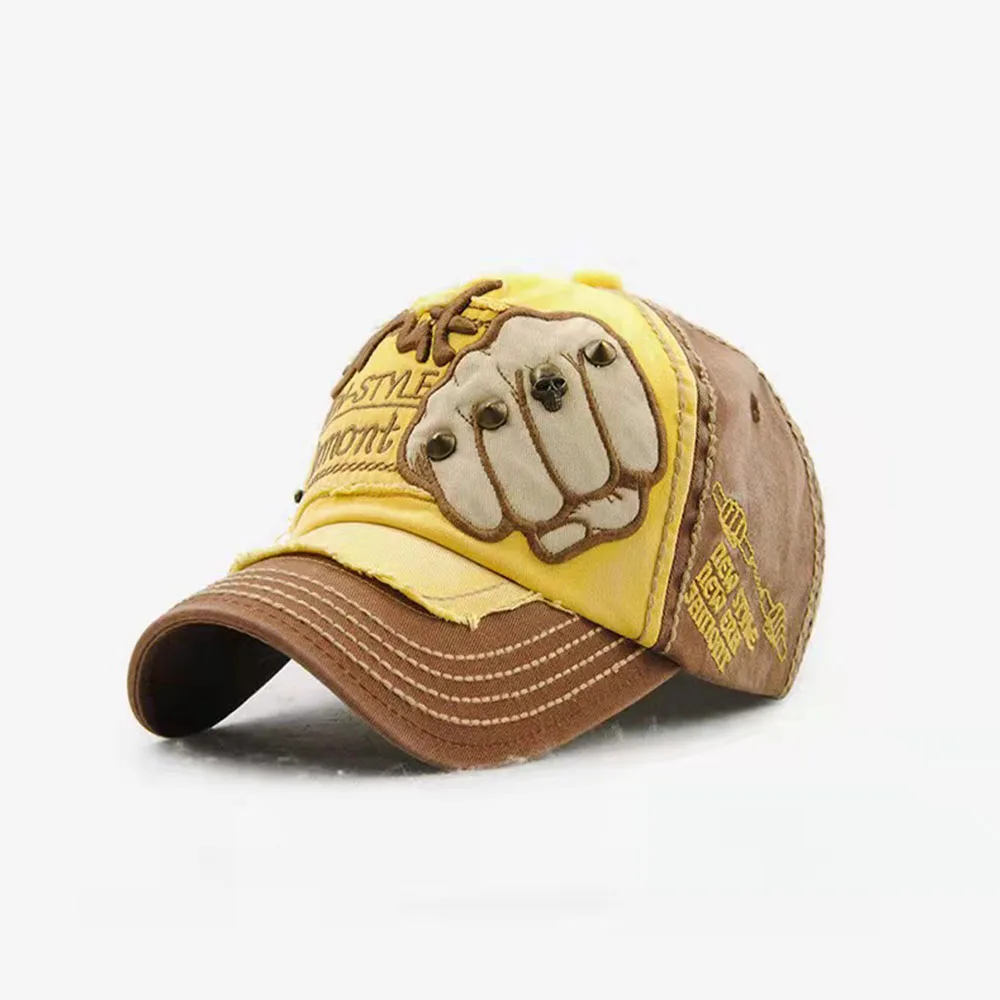 Модная бейсболка с вышивкой в виде черепа заклепками хлопковая Повседневная