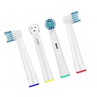 4 pcsset soft replacement tooth brush heads electric toothbrush replaceable head nozzles dupont bristles for braun for oral b
