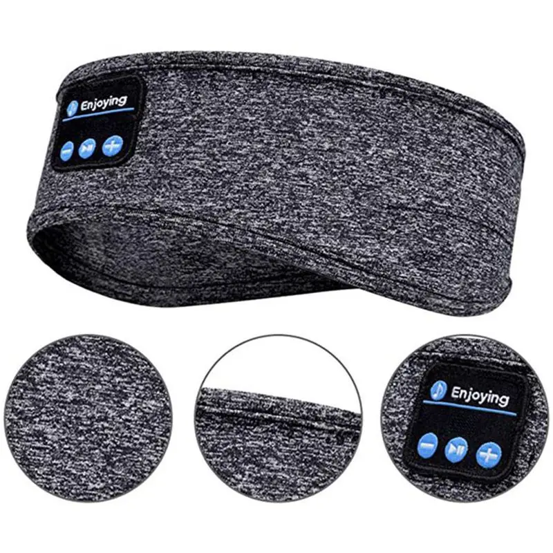 

Sleep Headset Bluetooth Headband Wireless Music Sports Run Built In Music Side Sleep Eye Mask Head Scarf Yoga Athletic Headphone