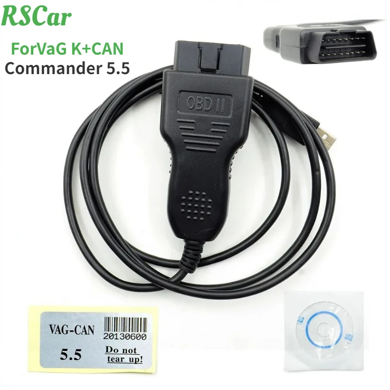NewVAG K CAN Commander 5 + контактный считыватель 3 9 Beta для диагностического кабеля V-W OBD OBD2