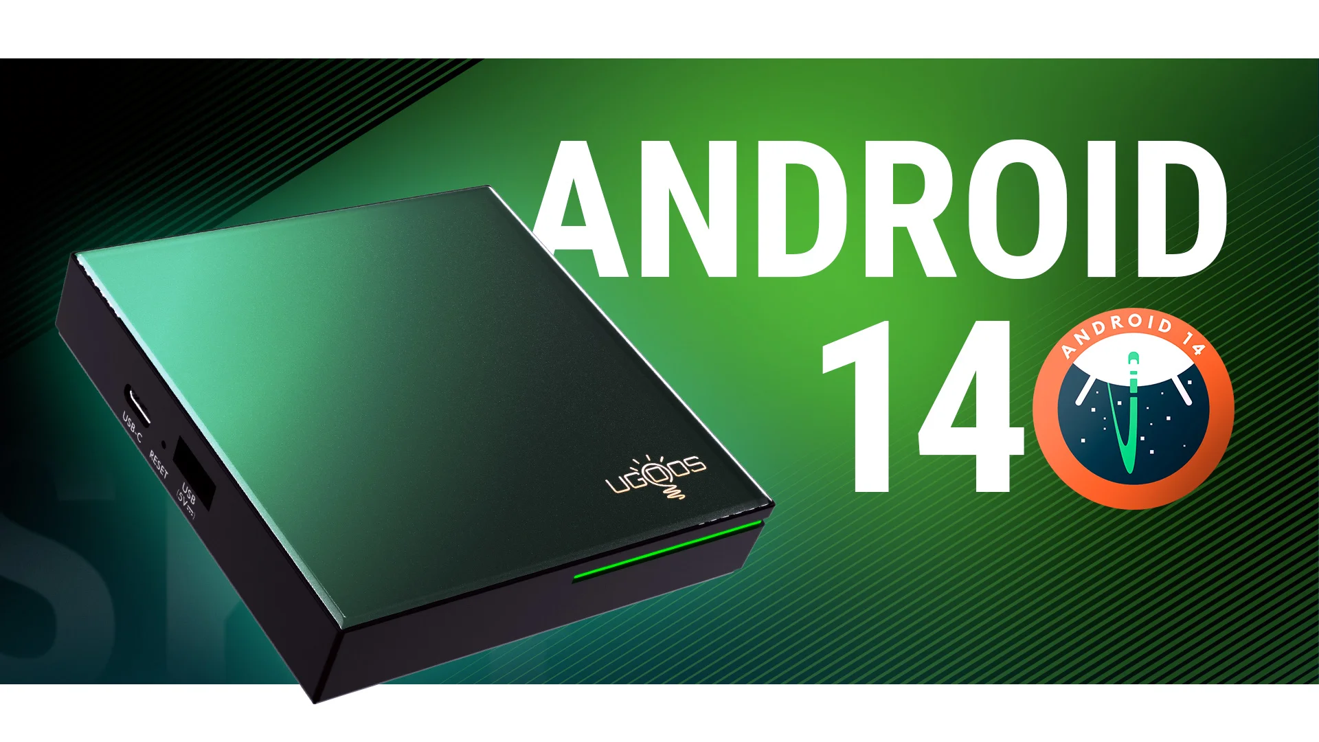 Фото Qriginal UGOOS SK4 Pro Android 14 Smart TV BOX Amlogic S905X5M-K BT5.4 LPDDR4 4G 64G AI-SR AV1 HDR SK4Pro ТВ-приставка Dolby №3