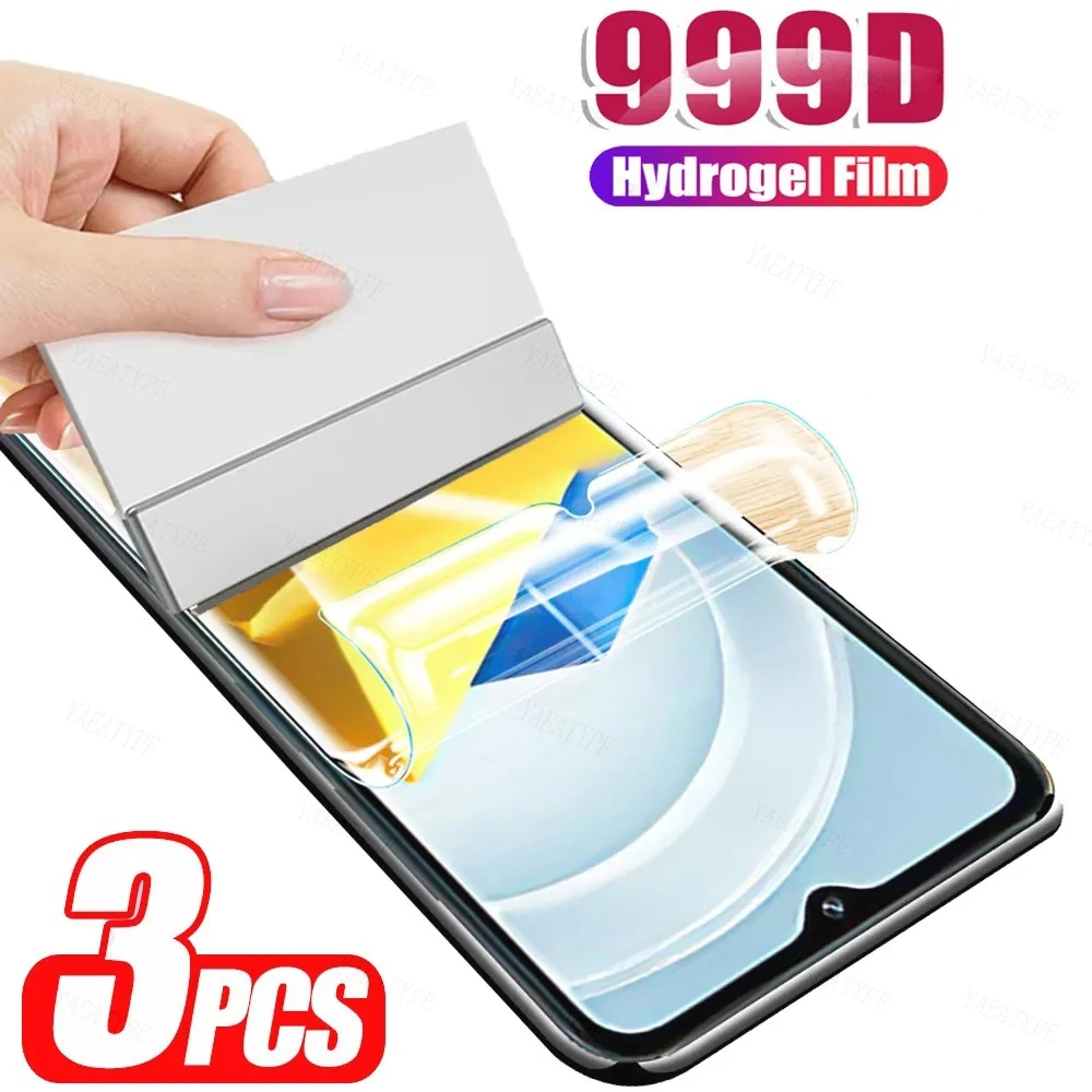 

3Pcs Hydrogel Film For Xiaomi Poco C40 C50 C51 C55 F5 X5 Pro Redmi A2 Note 12 4G 5G Turbo 12T 12S 12R Pro Screen Protector Film