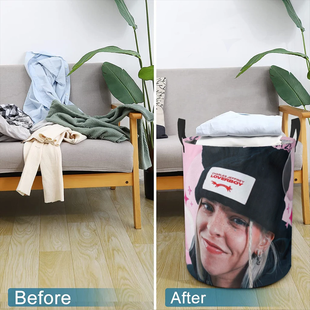 Бытовая тканевая корзина для грязной ткани ведро хранения милый певец Young Miko