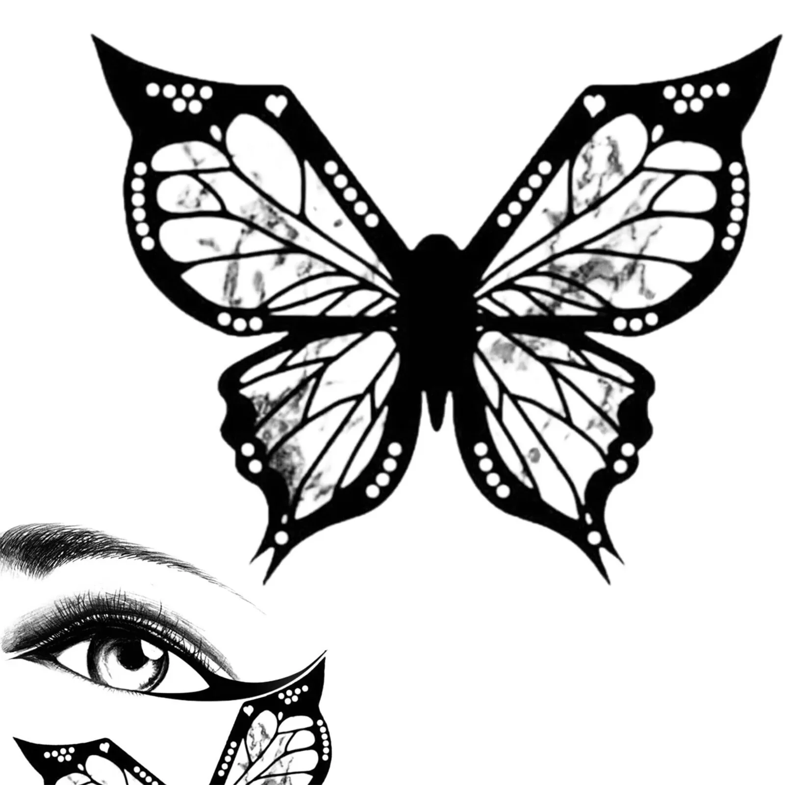 Креативная подводка для глаз в виде бабочки легкое управление Гибкая штамп