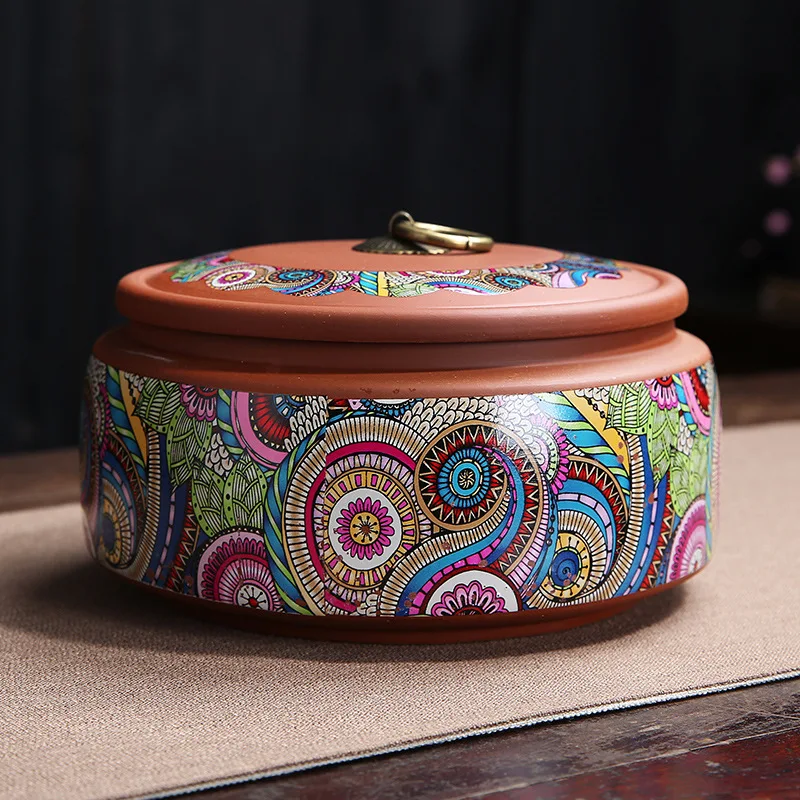 Керамическая банка для хранения герметичный чайный контейнер большого размера