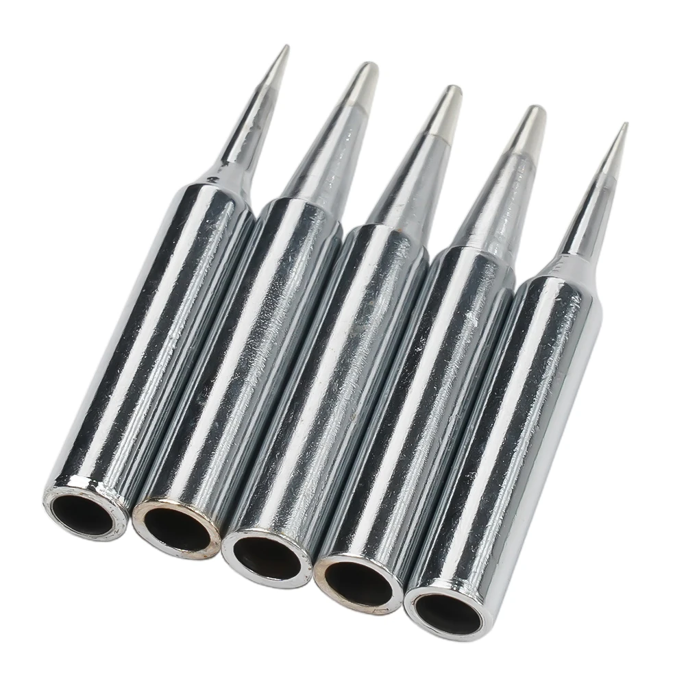

10Pcs 900M-T-I 900M-T-B Soldering Iron Pure Copper Soldering Iron Head Set Inside Hot Bare Copper Electric Soldering Iron Tip