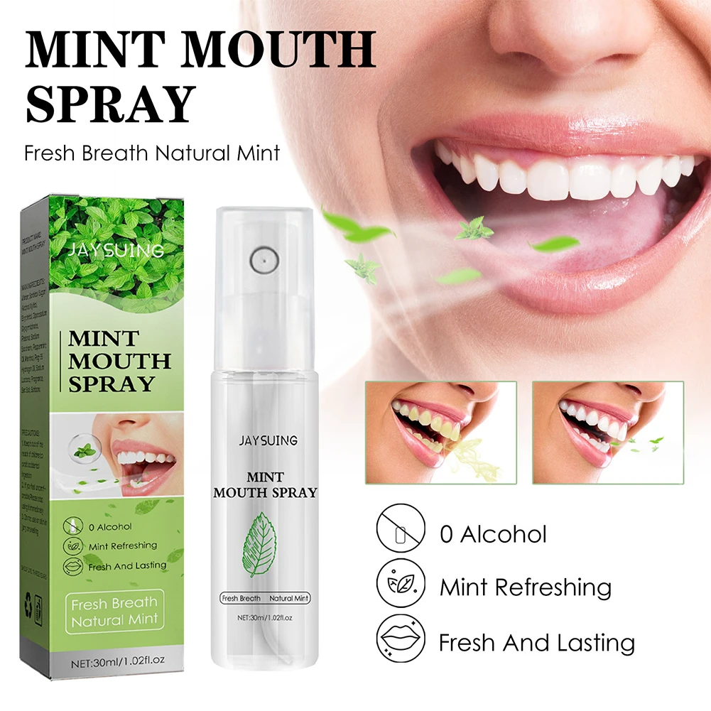 

Breath Freshener Mint Mouth Spray Remove Smoke Smell Bad Breath Fresh Breath Portable Mouth Freshener Oral Spray