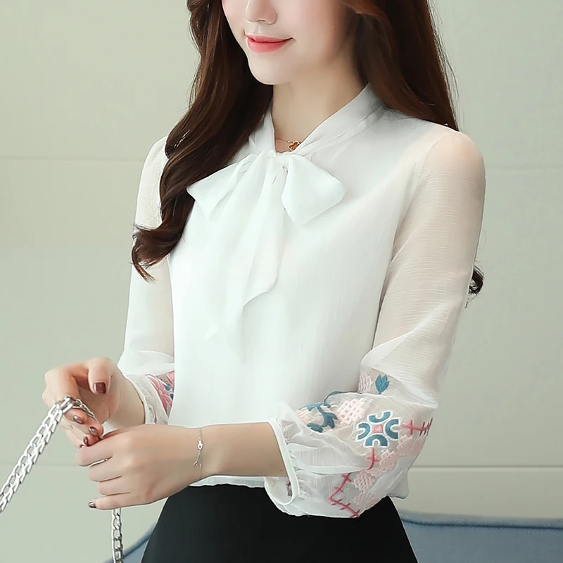 

2022 OL Office Summer Female Shirt Blouse for Women Blusas Elegant Womens Tops and Blouses Chiffon Shirts Ladie's Top A01