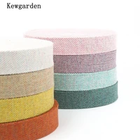 kewgarden 1 5 1 10mm 25mm 40mm fabric ribbons diy hair bowknots dog collar accessories make materials handmade carfts 10 yards
