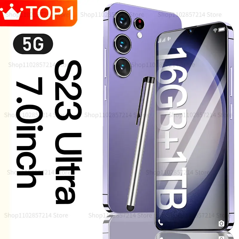 

Смартфон глобальная версия S23 Ultra, 7,0 дюйма, 4G, 16 ГБ + 1 ТБ, две Sim-карты, 48 Мп + 72 МП, сканер отпечатка пальца