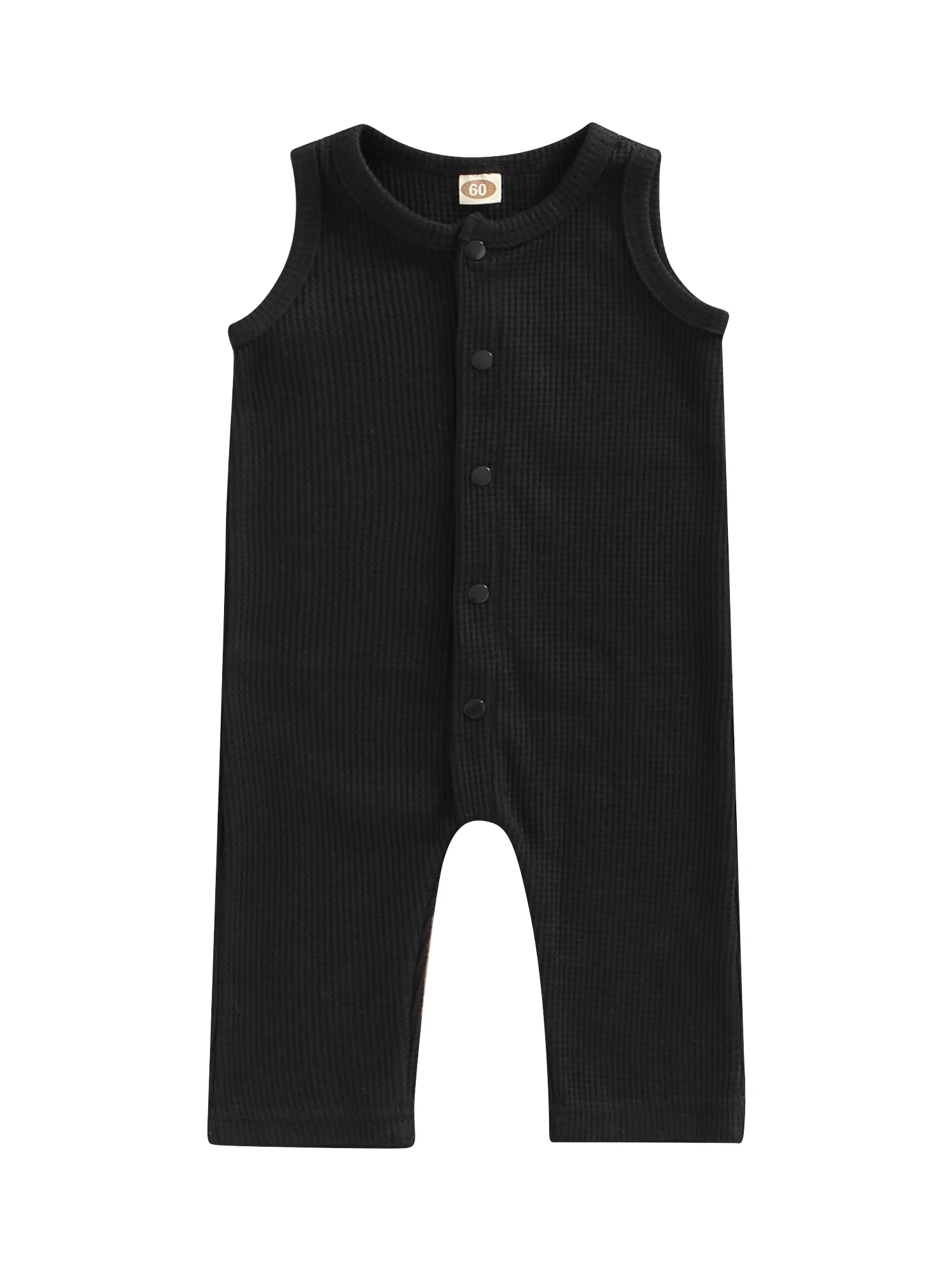 

Tiacham Newborn Baby Girl Boy Summer Clothes Cotton Romper Jumpsuit Plain Outfit Infant