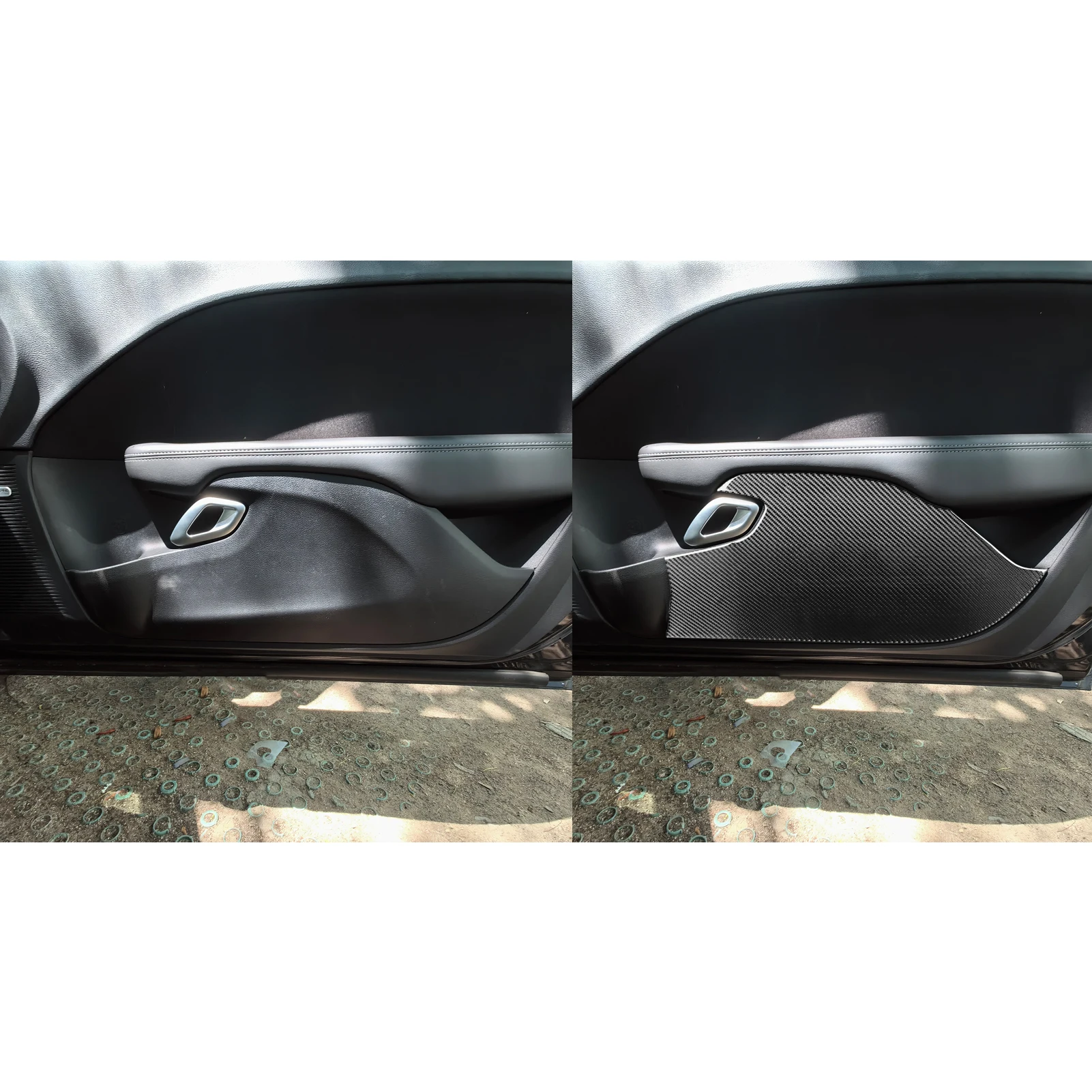 Для Dodge Challenger 2015-2022 дверь из углеродного волокна Противоударная панель отделка