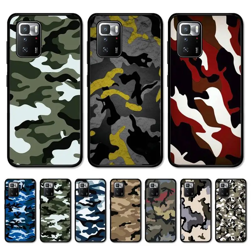 

Camouflage Camo military TPU Phone Case for Redmi 5 6 7 8 9 A 5plus K20 4X S2 GO 6 K30 pro
