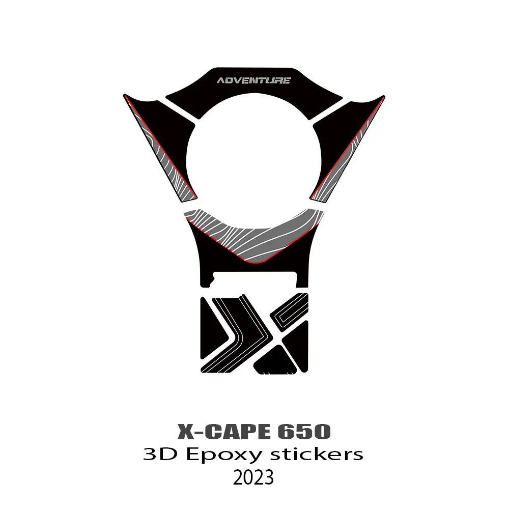 Motorcycle Accessories 3D Epoxy Resin Sticker Decal X-CAPE 650 2022 2023 For Moto Morini X Cape 650 2022 Accessories