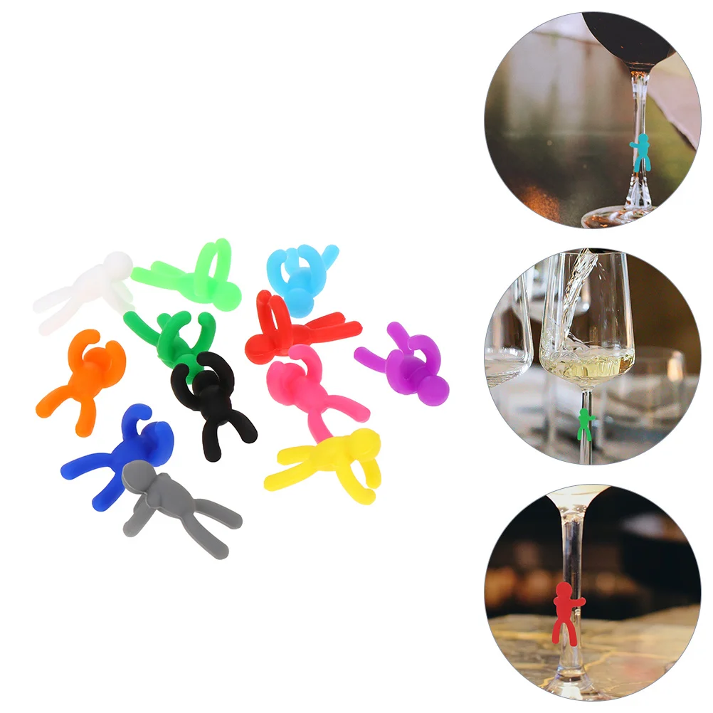 

Charms Charm Drink Tags Marker Silicone Tag Markers Cup Party Identifiers Champagne Cocktail Decor Labels Drinking Identifier