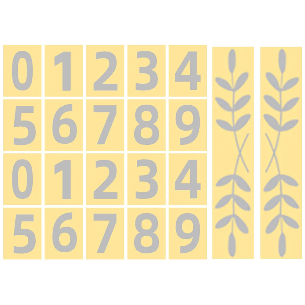 

4 Sets of Mailbox Number For Outside Reflective Number For Mailbox Trash Can