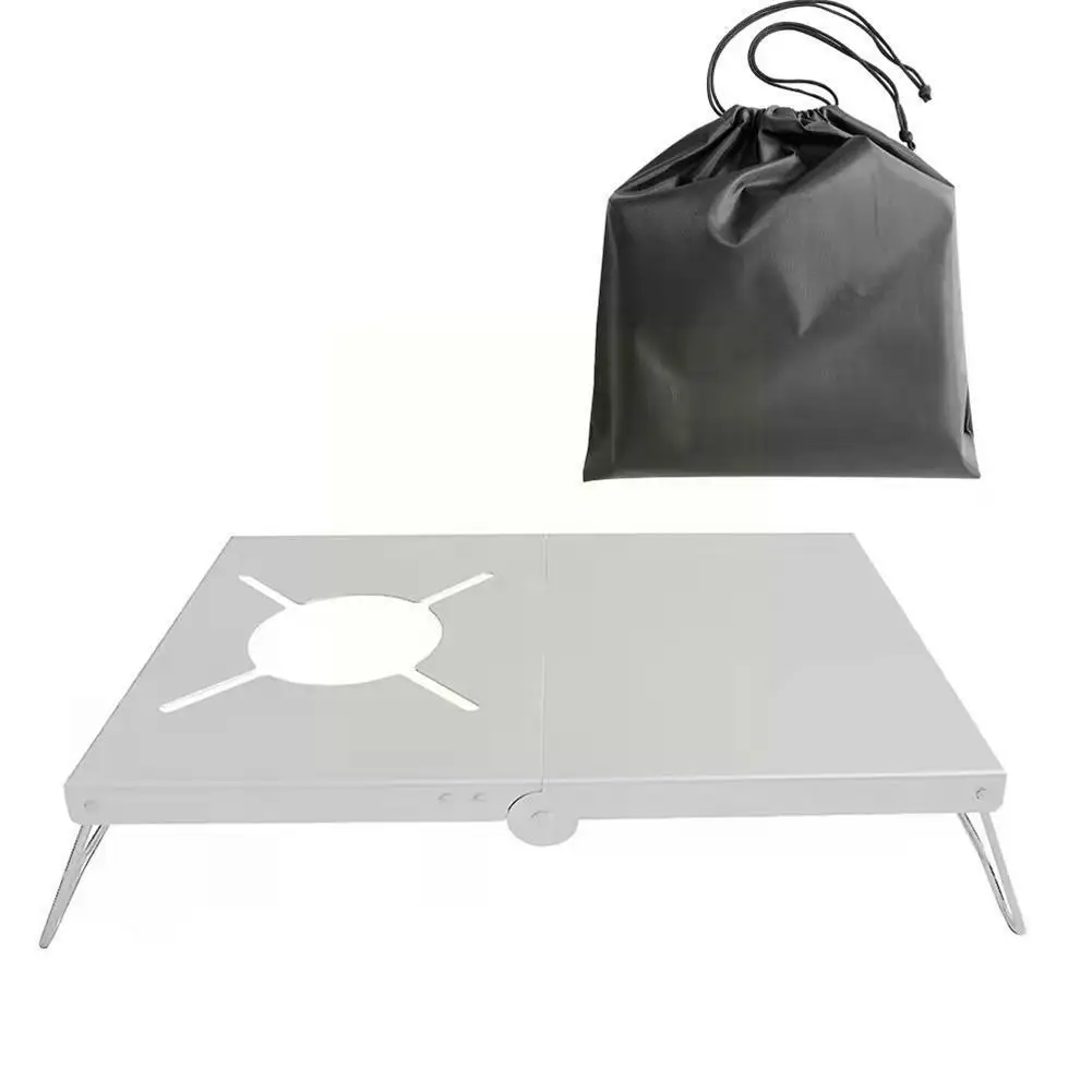 

Foldable Outdoor Stove Mini Camping Table Heat Gas Stove Table For SOTO ST-310/ST330/CB-JCB /TRB250 Gas Burners X1W2