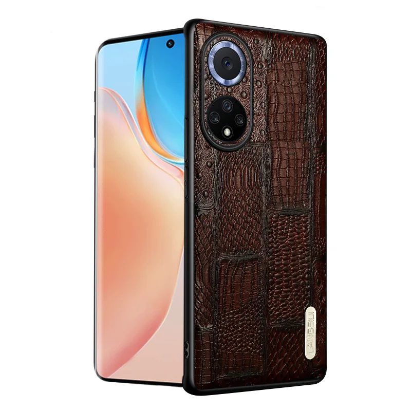 

Langsidi Genuine Leather Phone Case For Huawei Nova 9 8 7 Pro Shockproof Back Cover Fundas For Nova9 Nova8 Nova7 Se Pro