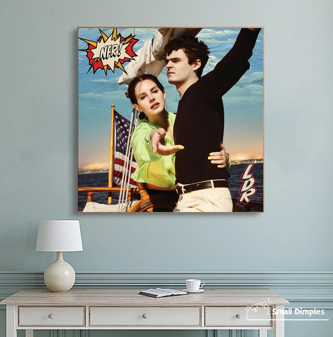 Лана Дель Рей Норман Роквелл Музыкальный Альбом Плакат Холст Художественный