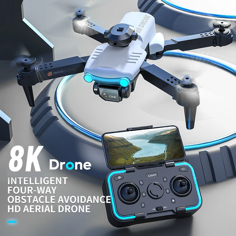 

Drone 8k Profession HD Wide Angle Camera Photography Obstacle Avoidance Quadcopter 3000M Distance Helicopter RC Airplane Kid Toy