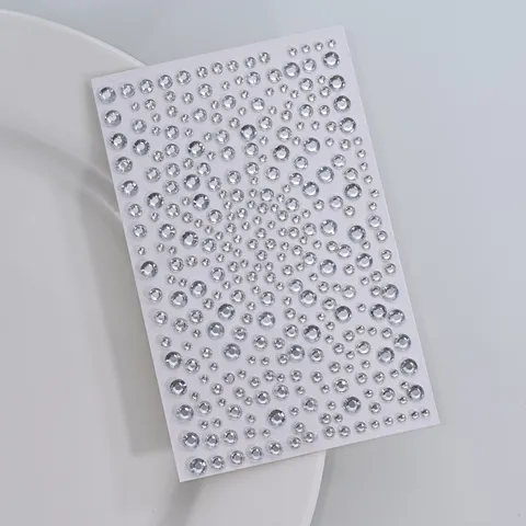 1 шт., серебристо-белые блестящие 3D стразы, наклейки для лица, 3/4/5/6 мм, круглые бриллианты, украшения для тела, наклейки для макияжа для глаз, украшения для лица