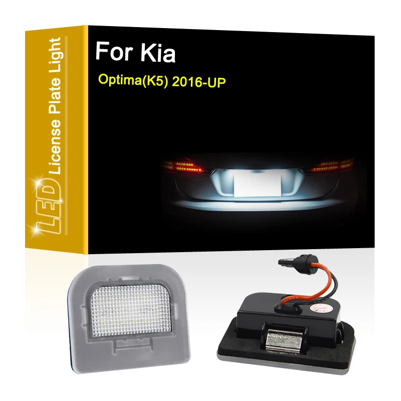 

12V LED Number Plate Lamp For Kia Optima(K5) 2016 2017 2018 2019 2020 White License Plate Light Assembly