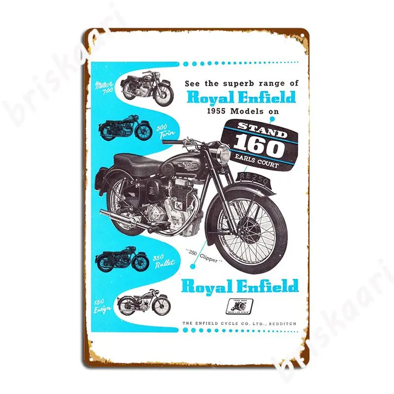 

Royal Enfields 1955 Range Metal Sign Cinema Living Room Create Poster Cave Pub Tin Sign Poster