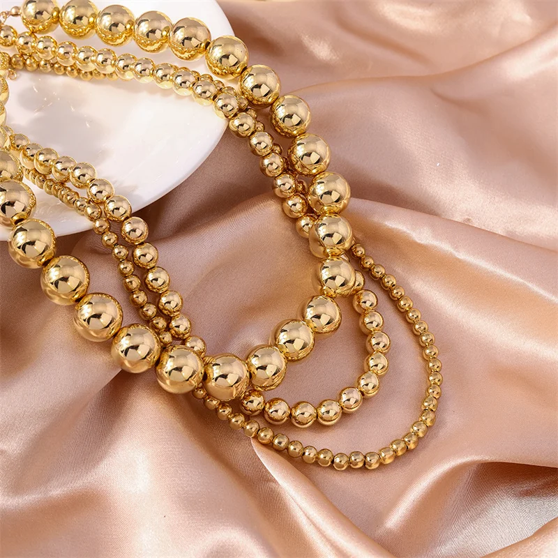 3 шт./комплект женские колье с большим шариком