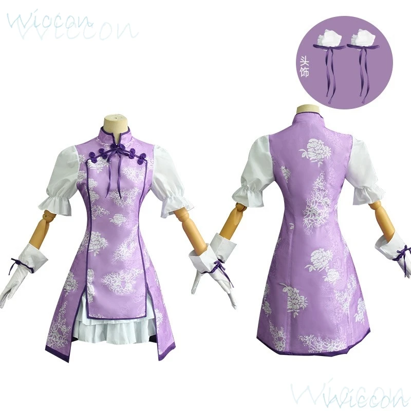Аниме Akemi Homura cheongsam в китайском стиле Cos Magi Madoka Magica Косплей Униформа на Хэллоуин
