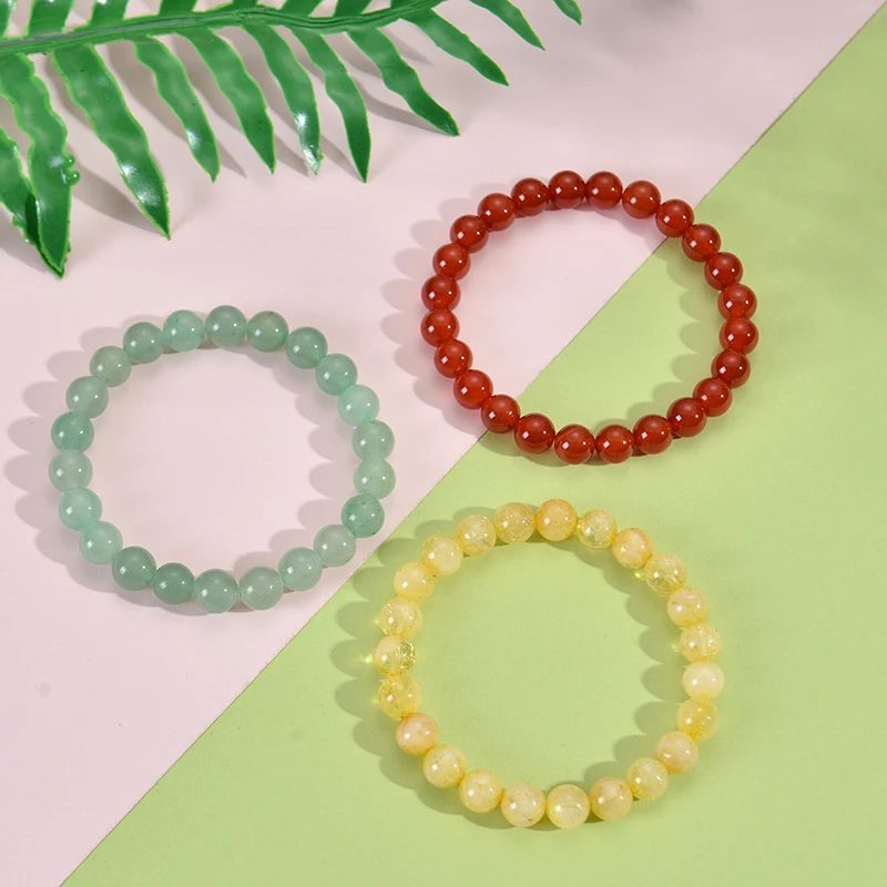 Лечебные браслеты из хрустальных камней для женщин и мужчин полудрагоценных