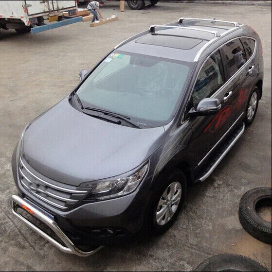 Фото 2 шт. серебряная поперечина багажника на крышу подходит для Honda CR-V CRV 2012-2016 багажники №3