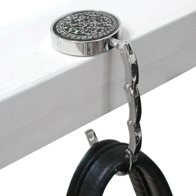 

Purse Hook Foldable Purse Hanger For Tables Portable Bag Hook With Butterfly Pattern Non-slip Hanger For Dining Room Meeting