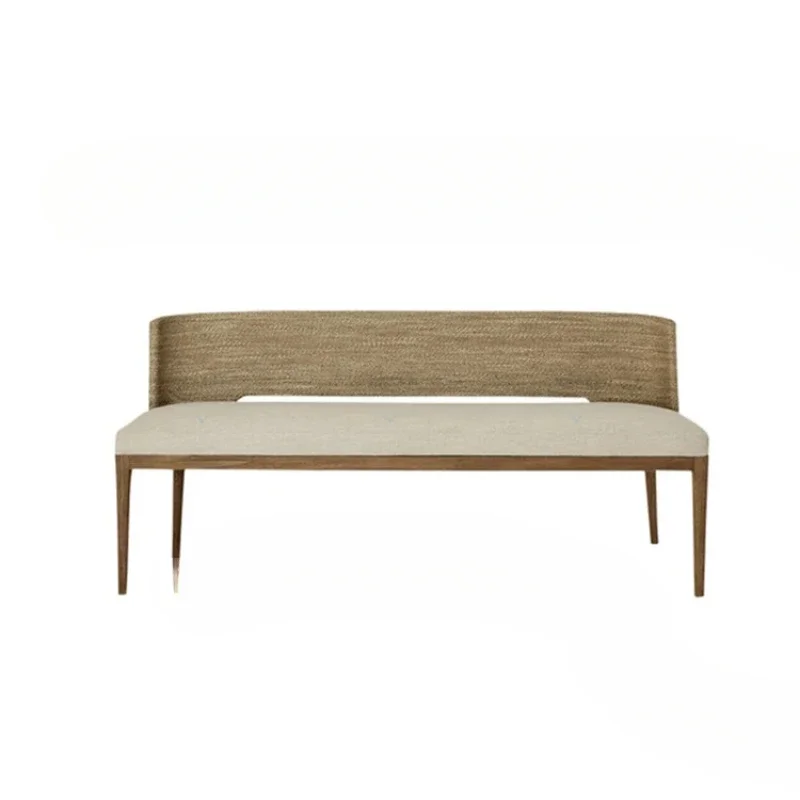 Винтажная деревенская скамейка из цельного дерева ресторанный обеденный стул со