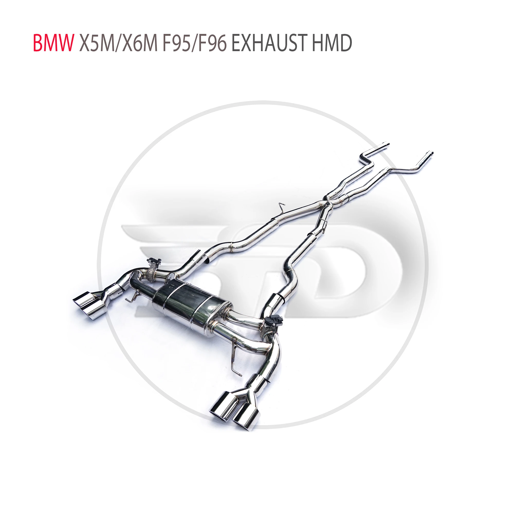 

HMD Stainless Steel Exhaust System Performance Catback for BMW X5M X6M F95 F96 4.4T S63 Engine 2019+ Valve Muffler