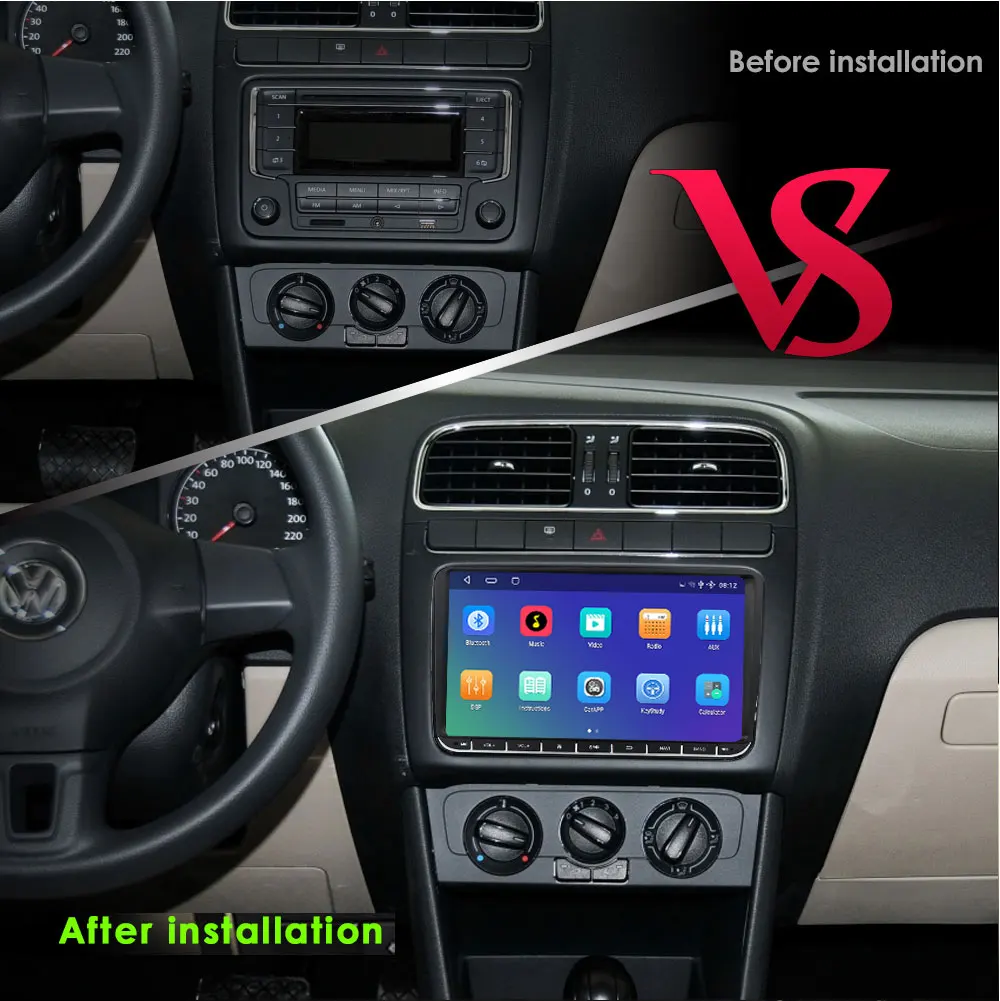 2G+32G DSP Radio 2din Car Multimedia GPS for VW Passat B6 T5 B7 B8 Golf 5 6 Caddy POLO Touran Android Auto Carplay DAB RDS BT | Автомобили