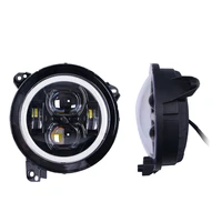 car accessories 4x4 front 9 led head light lamp for jeep wrangler jl 7inch led headlight drl turn signal with bracket