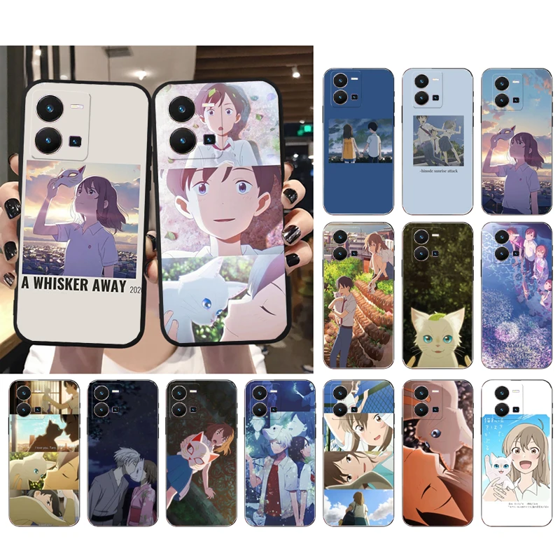 

A Whisker Away Anime Cat Phone Case for VIVO Y53S Y33S Y22S Y11S Y31 Y21 Y70 Y20 Y21S Y72 Y35 Y51 Y01 V23E V21 V23 V21E Funda