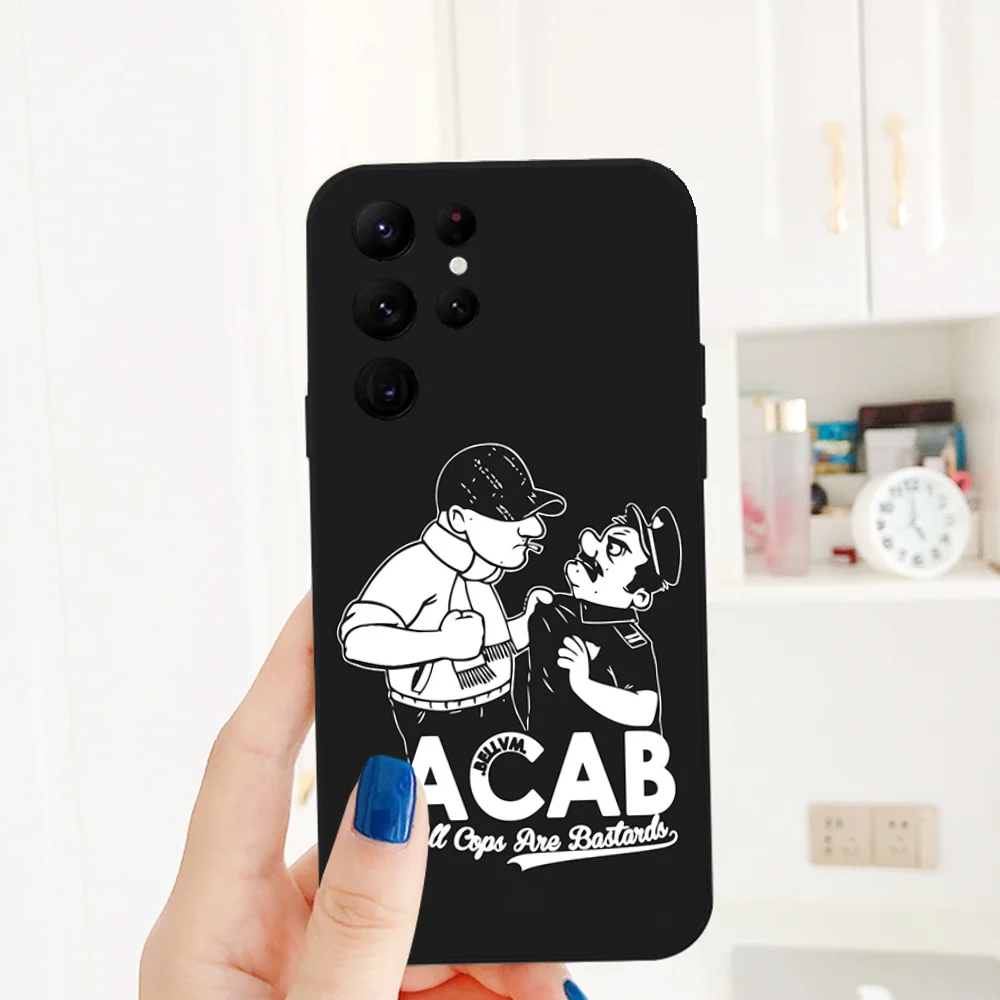 Чехол для телефона All Cops Are Bastards Acab Samsung S series s20 s21 s22 s23 s24 FE Plus Ultra TPU мягкий приятный