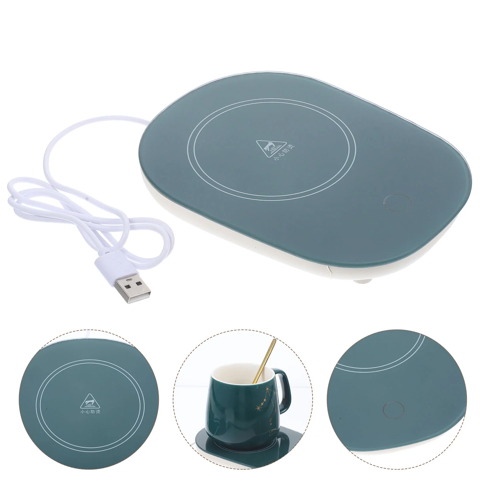 

Warmer Cup Mug Coffeeusb Desk Electric Heater Drink Plate Beverage Coaster Corded Heating Office Home Wireless