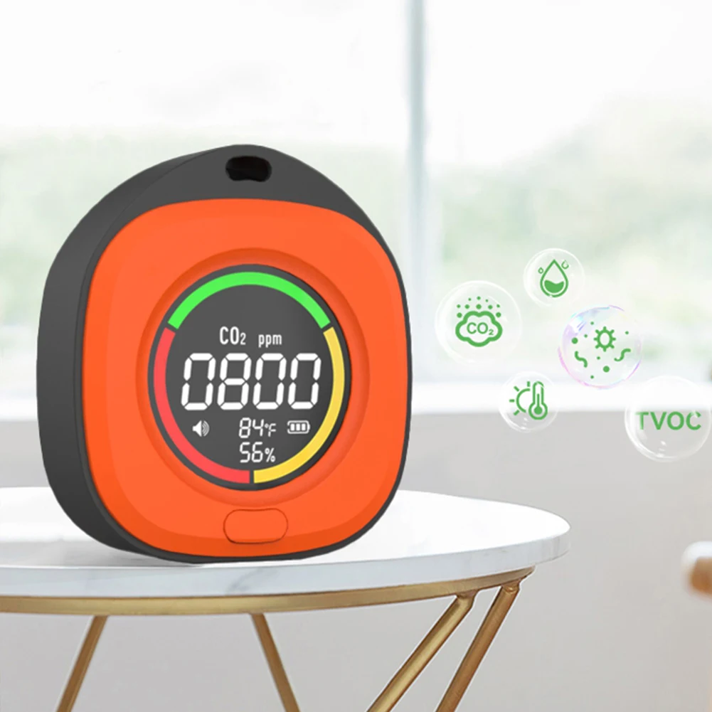 Монитор качества воздуха 3 в 1 CO2 с магнитным всасыванием Детектор температуры и