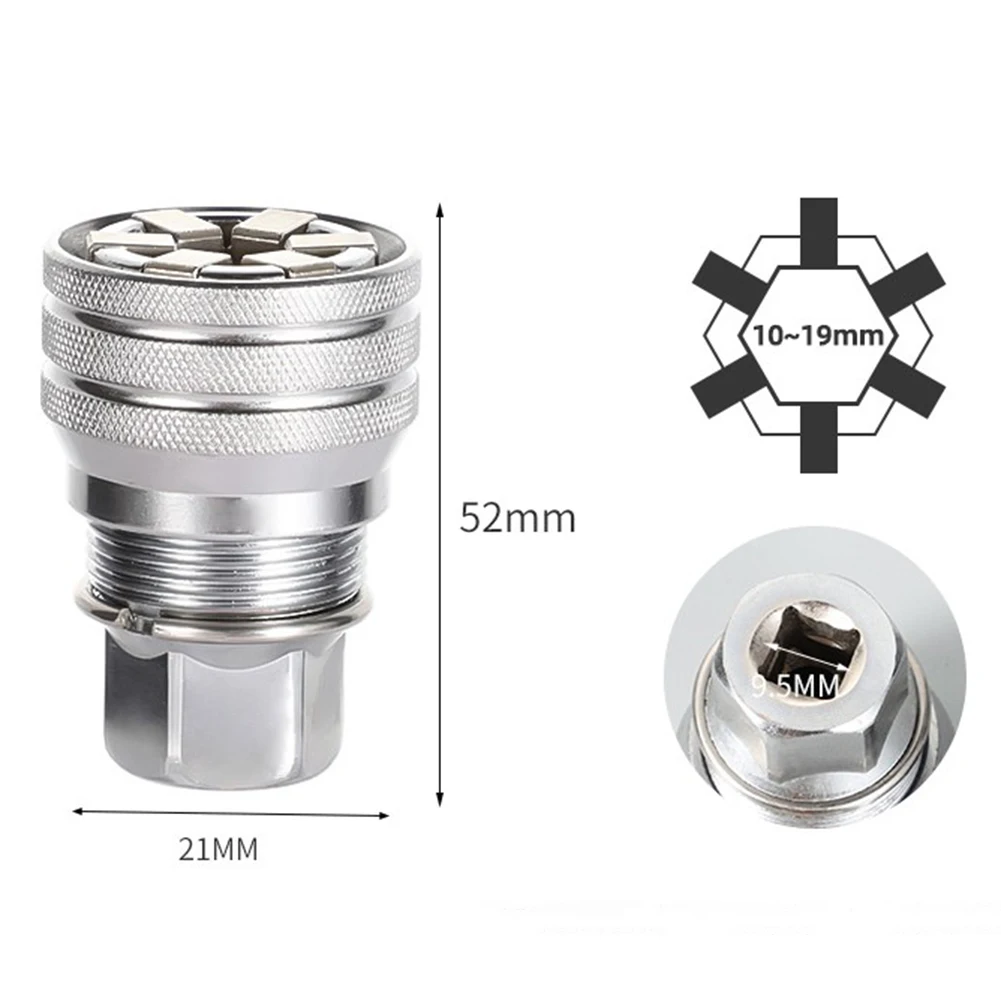 

For Electric Drill Ratchet Wrench 10-19mm Magic Socket Adjustable Torque Wrench Set Portable Socket Converter Hand Tools
