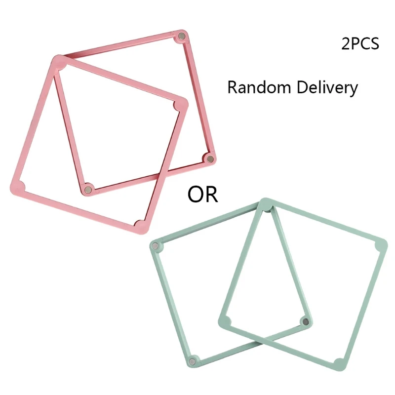 

2 Pcs/Set Square Cake Stencil Fixing Frames Non-toxic Printed Desserts Cookies Biscuit Mould DIY Baking Tools Accessories