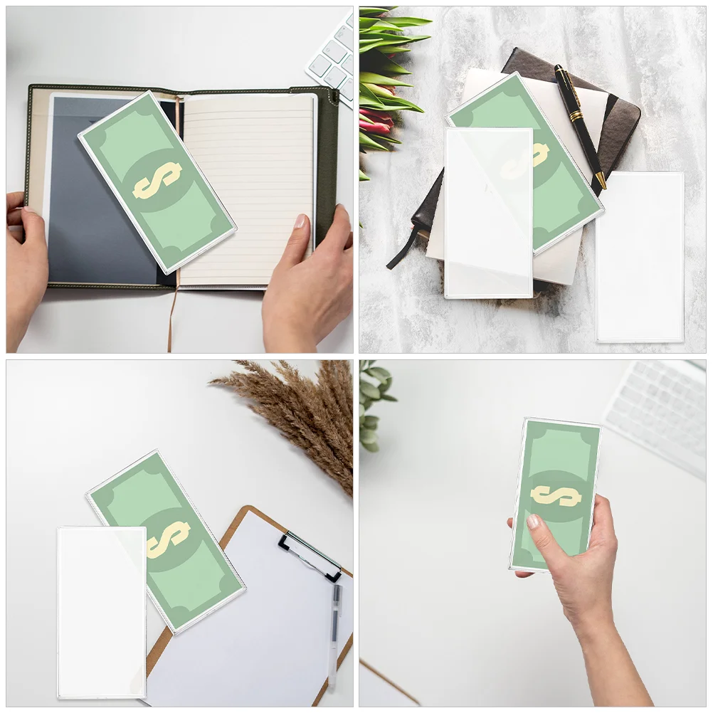 8 шт. органайзер для денег чехол сбора штампов коробка банкнот витрины подставка