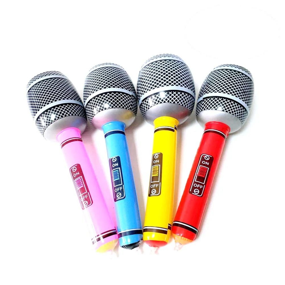 

Microphone Balloons Karaoke Inflatable Speaker For 80s 90s Party Decor Boy Rapper Hip Hop Birthday Party Music Mike Ballon Toy